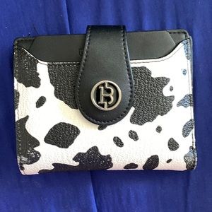 Bostanten Cow Print leather wallet